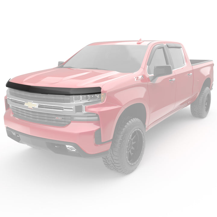 EGR 2019 Chevy 1500 Super Guard Hood Guard - Matte - Bull Strap