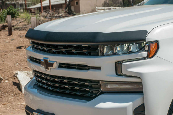 EGR 2019 Chevy 1500 Super Guard Hood Guard - Matte - Bull Strap