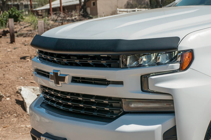 EGR 2019 Chevy 1500 Super Guard Hood Guard - Matte - Bull Strap