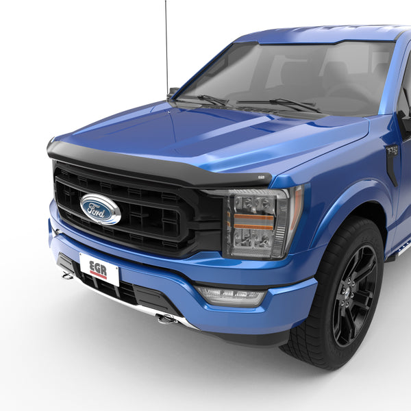 EGR 2021+ Ford F150 Superguard Hood Shield - Smoke (303581) - Bull Strap