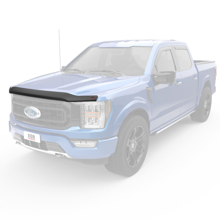 EGR 2021+ Ford F150 Superguard Hood Shield - Smoke (303581) - Bull Strap