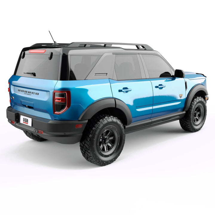 EGR 21-23 Ford Bronco Sport (Sport Utility) EGR Rugged Look Fender Flares (Set of 4) - Smooth Matte - Bull Strap