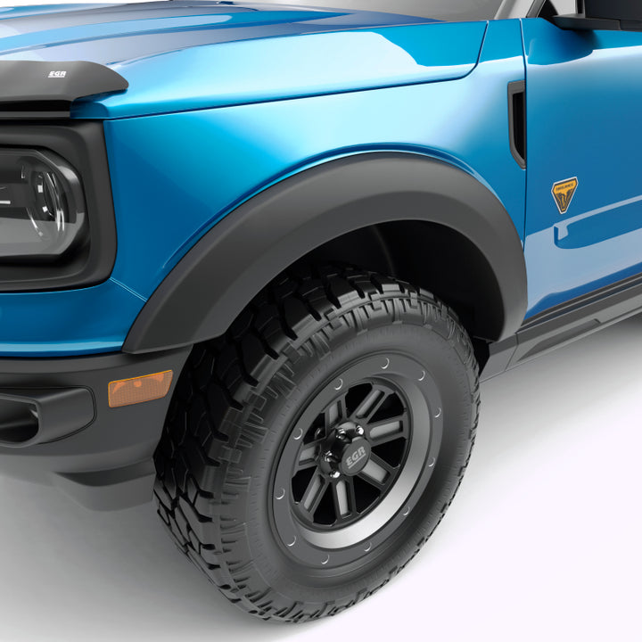 EGR 21-23 Ford Bronco Sport (Sport Utility) EGR Rugged Look Fender Flares (Set of 4) - Smooth Matte - Bull Strap