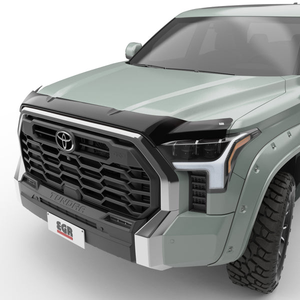 EGR 22-23 Toyota Tundra Superguard Hood Guard - Dark Smoke - Bull Strap