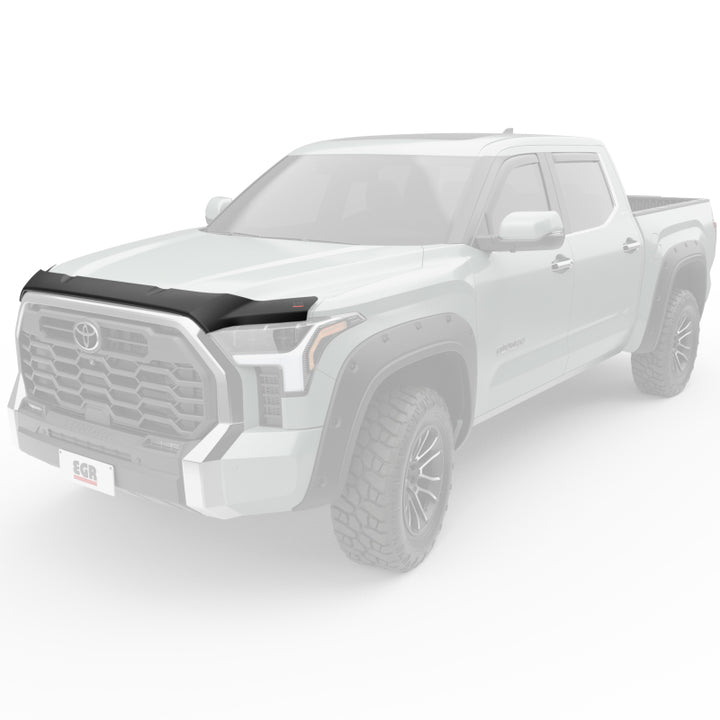 EGR 22-23 Toyota Tundra Superguard Hood Guard - Dark Smoke - Bull Strap