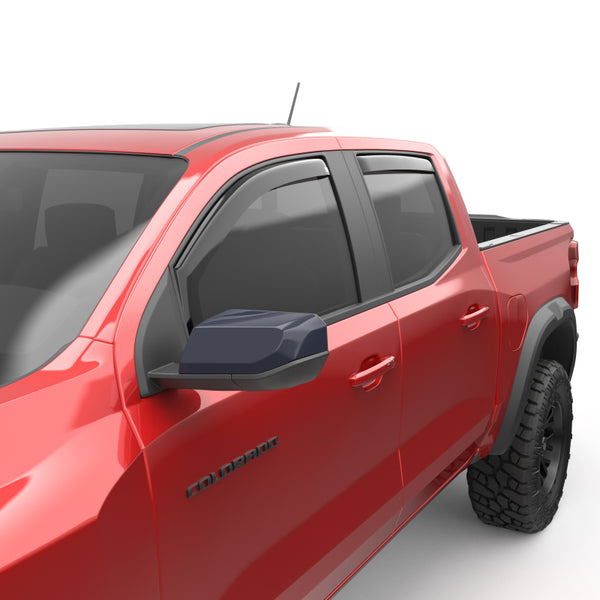 EGR 23-24 GM Colorado/Canyon In-Channel Window Visors - Set of 4 (571481) - Bull Strap