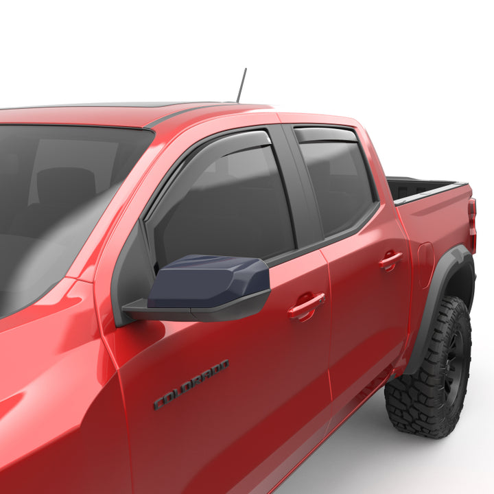 EGR 23-24 GM Colorado/Canyon In-Channel Window Visors - Set of 4 (571481) - Bull Strap