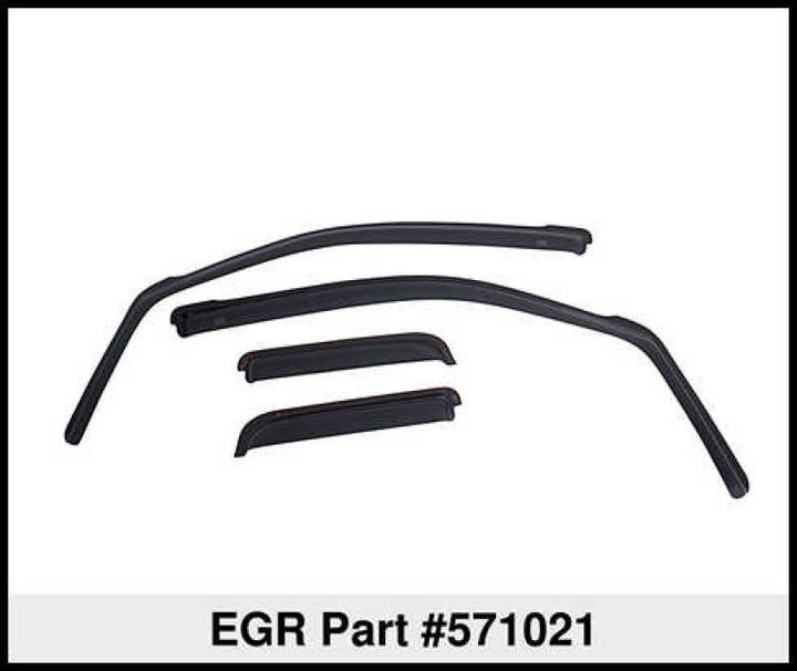 EGR 92-99 Chev Suburban/Yukon Tahoe / Crew Cab In-Channel Window Visors - Set of 4 (571021) - Bull Strap