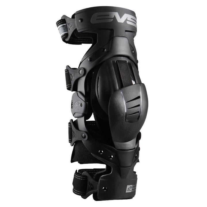 EVS Axis Sport Knee Brace Black/Black/Grey - Medium/Left - Bull Strap