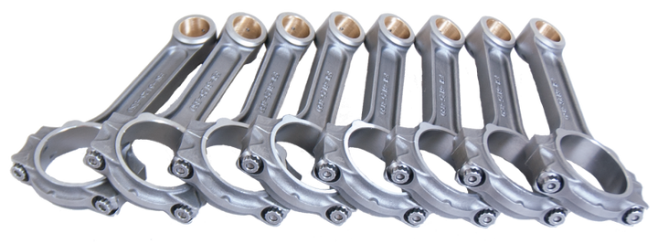 Eagle Chevrolet LS 4340 I-Beam Connecting Rod 6.125in (Set of 8) - Bull Strap