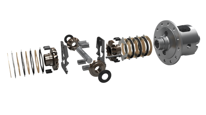 Eaton Posi Differential 30 Spline 1.32in Axle Shaft Diameter 2.73 & Up Ratio Fr/Rr 8.5in / Rr 8.6in - Bull Strap
