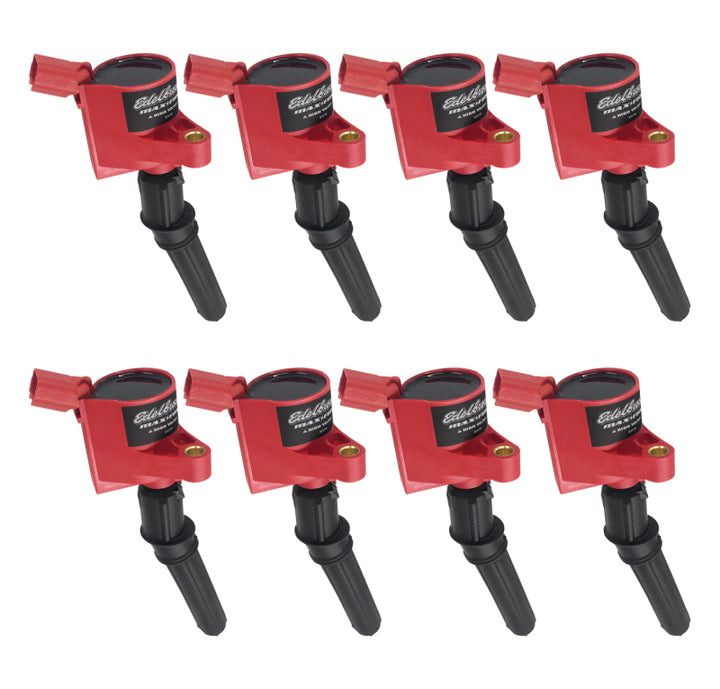 Edelbrock 98-08 Ford V8 4.6L-5.4L/V10 6.8L Coil-On-Plug (COP) - Set of 8 - Bull Strap