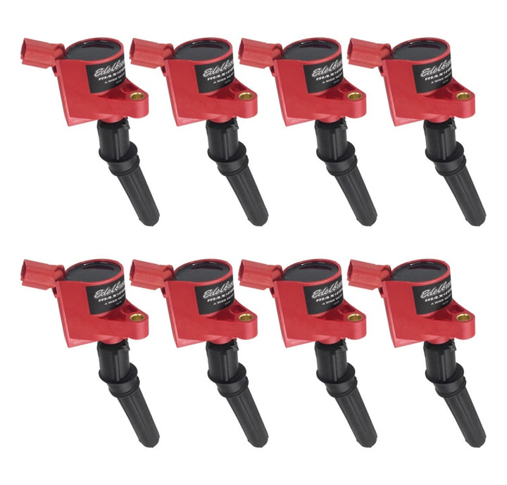 Edelbrock 98-08 Ford V8 4.6L-5.4L/V10 6.8L Coil-On-Plug (COP) - Set of 8 - Bull Strap