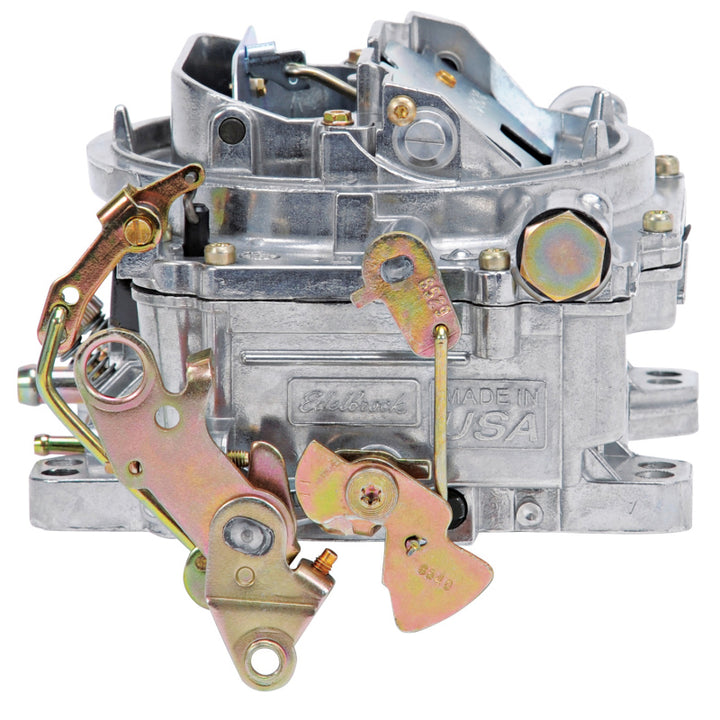 Edelbrock AVS2 500 CFM Carburetor w/Manual Choke Satin Finish (Non-EGR) - Bull Strap