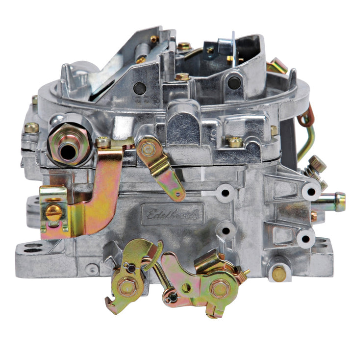 Edelbrock AVS2 500 CFM Carburetor w/Manual Choke Satin Finish (Non-EGR) - Bull Strap