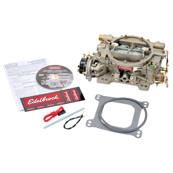 Edelbrock Carburetor Marine 4-Barrel 600 CFM Electric Choke - Bull Strap