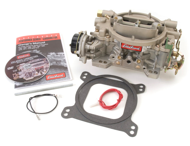 Edelbrock Carburetor Marine 4-Barrel 600 CFM Electric Choke - Bull Strap