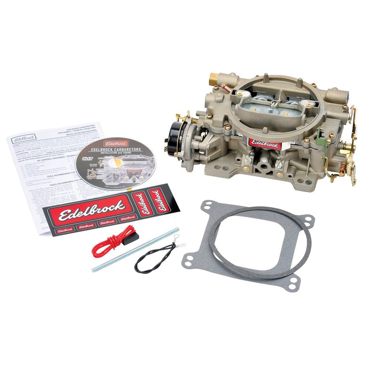 Edelbrock Carburetor Marine 4-Barrel 600 CFM Electric Choke - Bull Strap