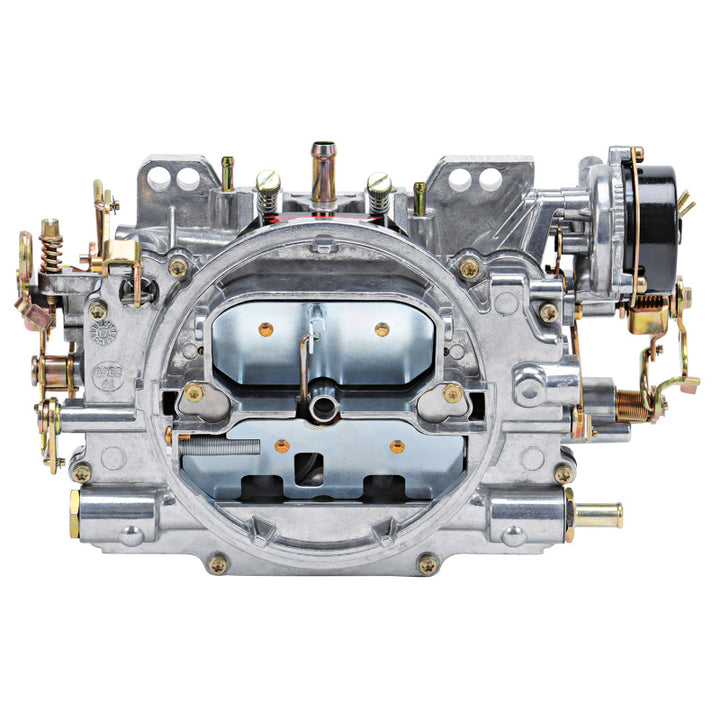 Edelbrock Carburetor Thunder Series 4-Barrel 800 CFM Electric Choke Calibration Satin Finish - Bull Strap
