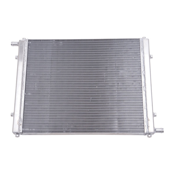 Edelbrock Heat Exchanger Single Pass Single Row 31 000 Btu/Hr 22In W X 16 5In H X 1 5In D Black - Bull Strap