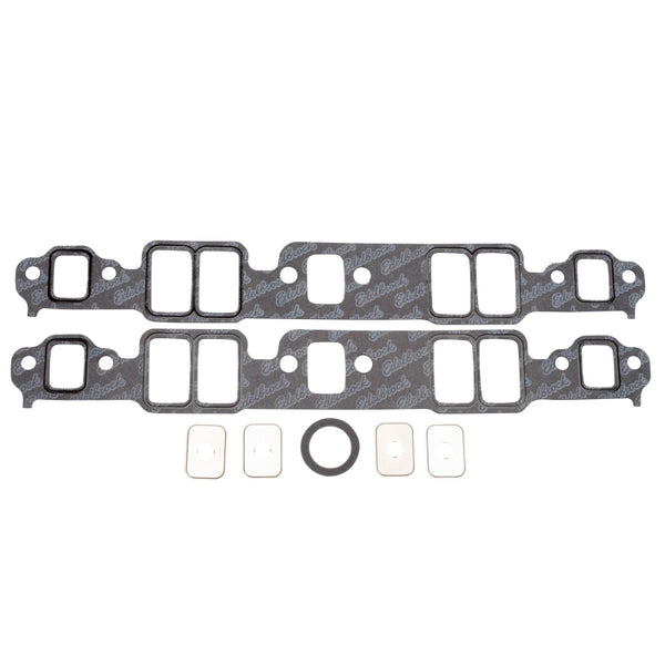 Edelbrock S/B Chev Intake Gasket - Bull Strap