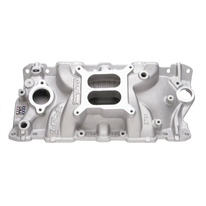 Edelbrock SBC Performer Eps Manifold - Bull Strap
