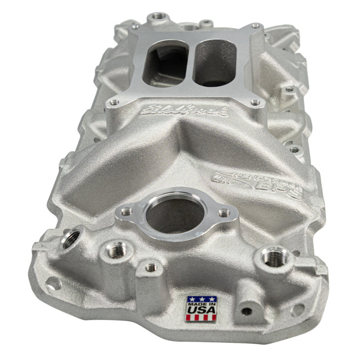 Edelbrock SBC Performer Eps Manifold - Bull Strap