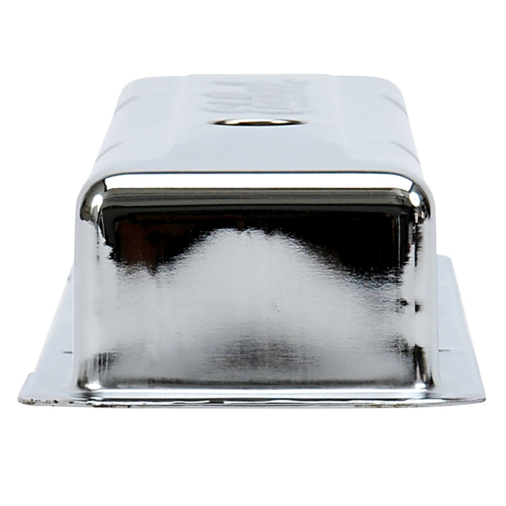 Edelbrock Valve Cover Signature Series Chevrolet 1959-1986 262-400 CI V8 Low Chrome - Bull Strap