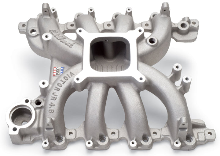 Edelbrock Victor Jr Ford EFI for 4 6L Engines Manifold Only - Bull Strap