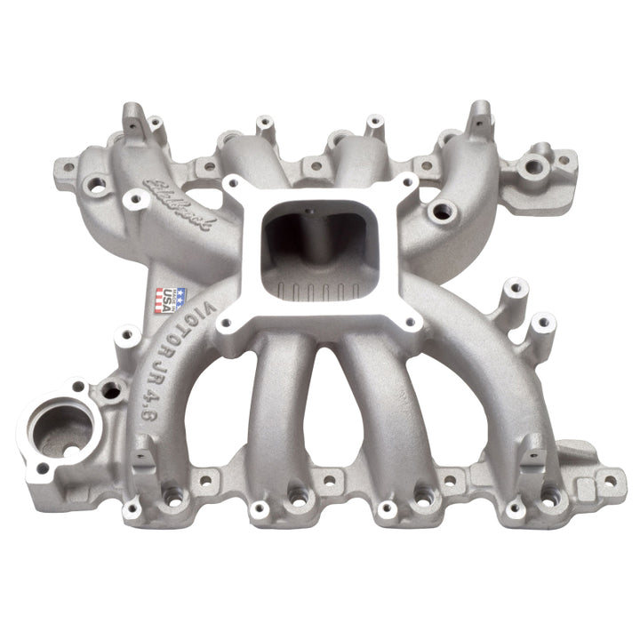 Edelbrock Victor Jr Ford EFI for 4 6L Engines Manifold Only - Bull Strap