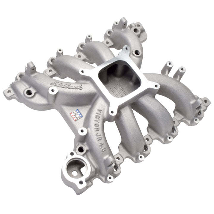 Edelbrock Victor Jr Ford EFI for 4 6L Engines Manifold Only - Bull Strap