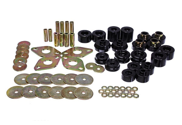 Energy Suspension 00-02 Toyota 4-Runner 2WD/4WD Black Body Mount Bushing Set - Bull Strap