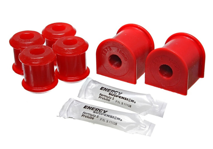 Energy Suspension 00-04 Dodge Dakota 4WD / 00-03 Durango 4WD Red 15mm Rear Sway Bar Bushing Set - Bull Strap