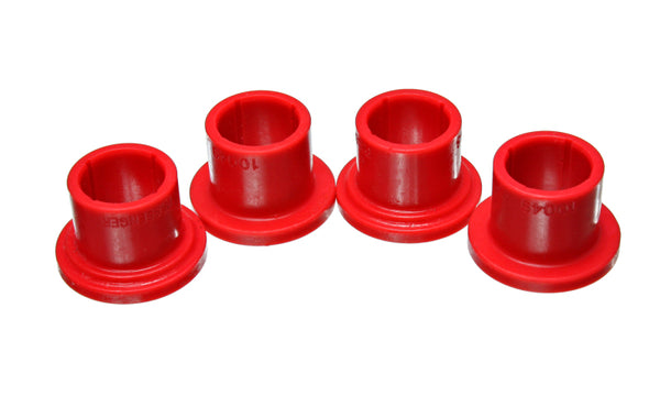 Energy Suspension 00-04 Dodge Dakota 4WD / 00-03 Durango 4WD Red Front Rack and Pinion Bushing Set - Bull Strap