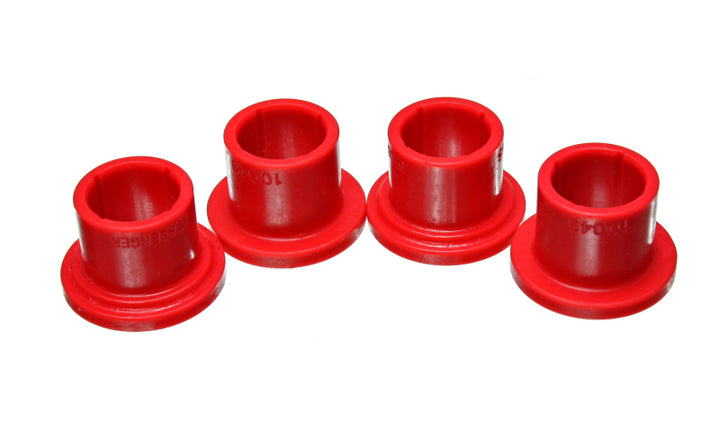 Energy Suspension 00-04 Dodge Dakota 4WD / 00-03 Durango 4WD Red Front Rack and Pinion Bushing Set - Bull Strap