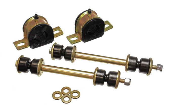 Energy Suspension 00-06 Tahoe/Yukon/Denali 2WD Black 32mm Front Sway Bar Bushing Set - Bull Strap