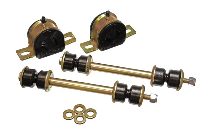 Energy Suspension 00-06 Tahoe/Yukon/Denali 2WD Black 32mm Front Sway Bar Bushing Set - Bull Strap