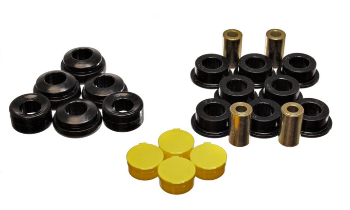 Energy Suspension 01-05 Honda Civic/CRX / 02-05 Civic Si Black Rear Control Arm Bushing Set - Bull Strap