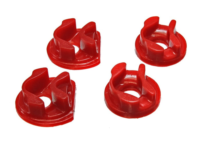 Energy Suspension 01-05 Honda Civic/CRX Red Motor Mount Inserts (Manual Transmission) (2 Torque Moun - Bull Strap