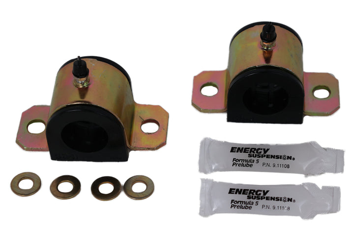 Energy Suspension 01-05 Lexus IS300 Front Sway Bar Bushing Set - Black - Bull Strap