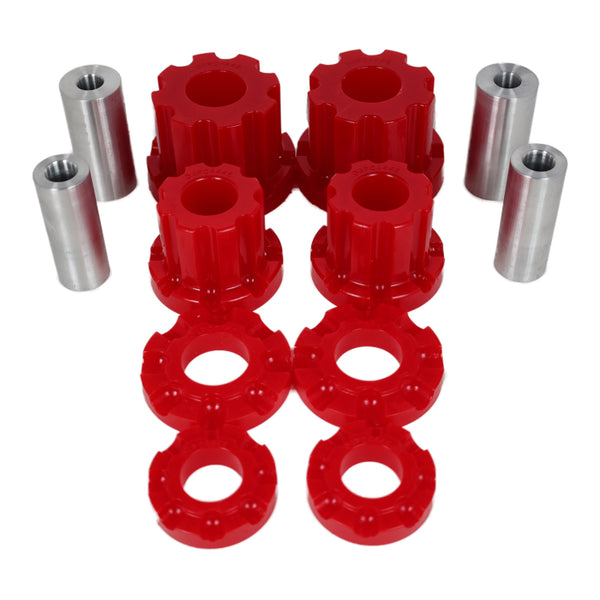 Energy Suspension 01-05 Lexus IS300 Rear Subframe Bushing Set - Red - Bull Strap