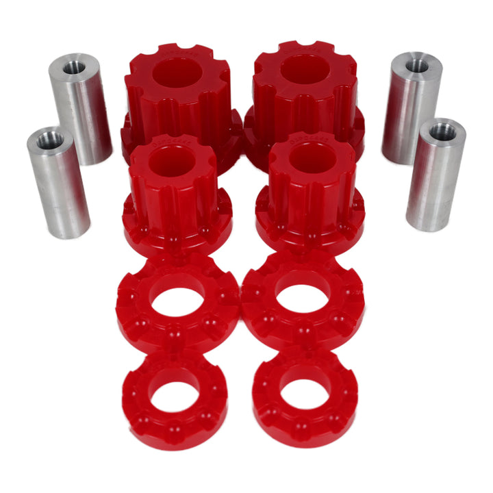 Energy Suspension 01-05 Lexus IS300 Rear Subframe Bushing Set - Red - Bull Strap