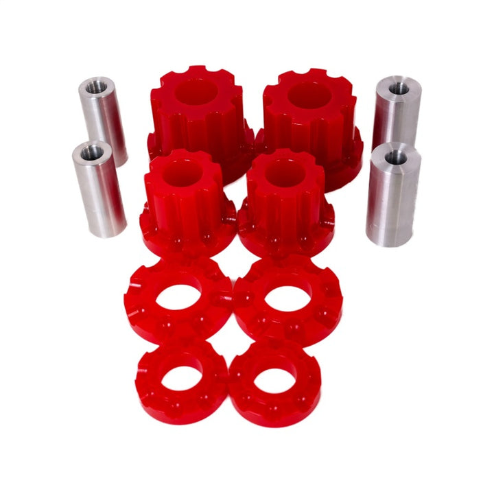 Energy Suspension 01-05 Lexus IS300 Rear Subframe Bushing Set - Red - Bull Strap