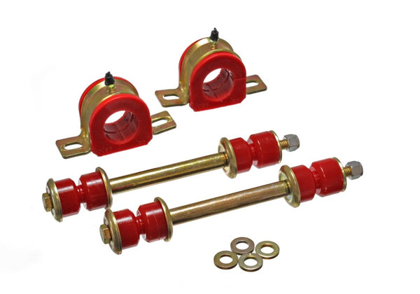 Energy Suspension 01-06 C2500 HD Silverado 2WD Red 36mm Front Sway Bar Bushing Set - Bull Strap