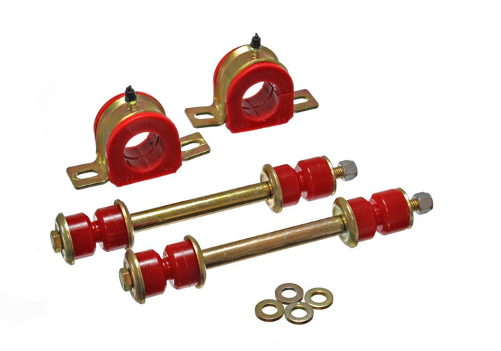 Energy Suspension 01-06 C2500 HD Silverado 2WD Red 36mm Front Sway Bar Bushing Set - Bull Strap