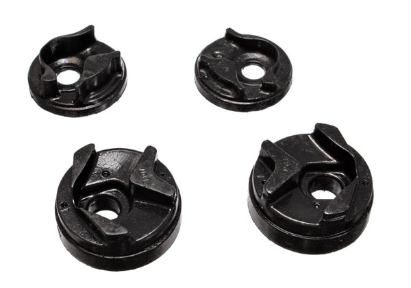 Energy Suspension 02-03 Nissan Sentra/200SX Black Motor Mount Insert Set (w/ Spec V 2.5L engine man - Bull Strap