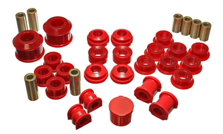Energy Suspension 02-04 Acura RSX (includes Type S) Red Hyper-Flex Master Bushing Set - Bull Strap