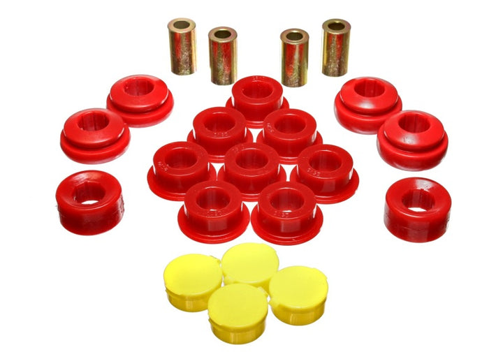 Energy Suspension 02-04 Acura RSX (includes Type S) Red Rear Control Arm Bushing Set - Bull Strap