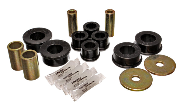 Energy Suspension 02-06 Subaru Impreza/WRX Black Front Control Arm Bushing Set - Bull Strap