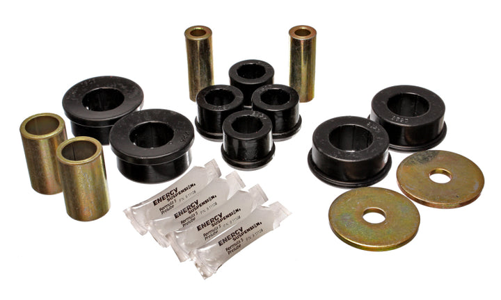 Energy Suspension 02-06 Subaru Impreza/WRX Black Front Control Arm Bushing Set - Bull Strap